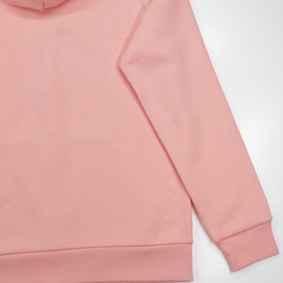 Adidas Women's Pocket Essentials 3 Stripes Full Zip Fleece Hoodie Pink Size L - Picture 8 of 10